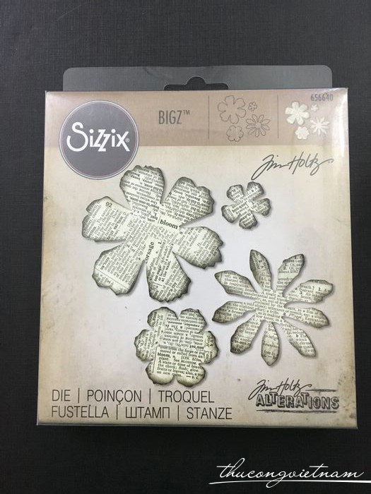 T4010003-656640-Khuôn cắt Sizzix Bigz Die Tattered Florals 